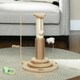 image 7 of PawHut Cat Scratcher, 5-in-1 Sisal Post with Interactive Toy 49cm Oak Tone