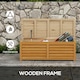 image 5 of Outsunny 292L Outdoor Storage Box for Patio, Pool, Light Brown 