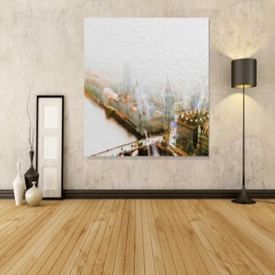 image 1 of Big Ben In The Mist (Canvas Print) 24" x 16"