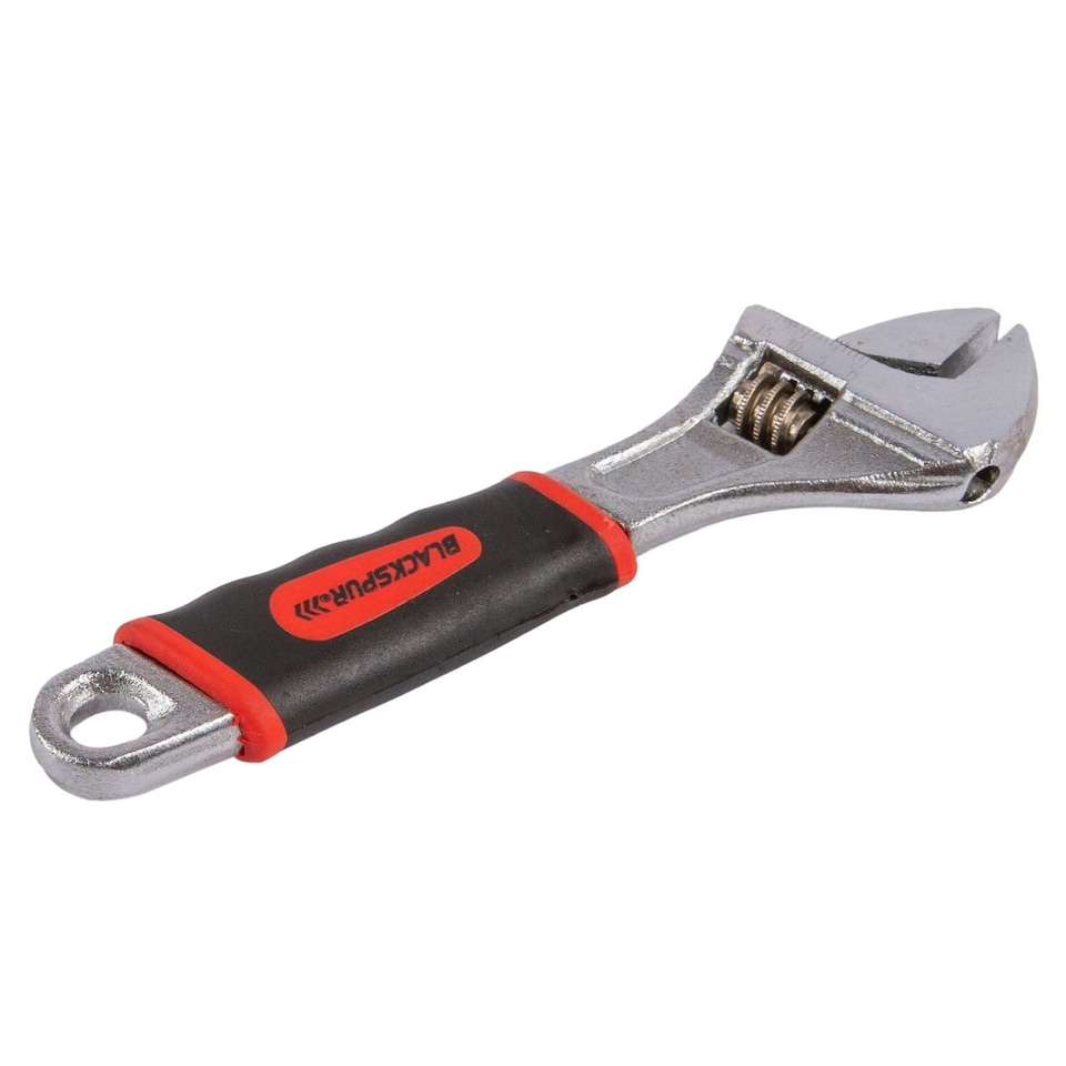 image 1 of Blackspur Forged Steel Adjustable Wrench - 15cm - Yellow