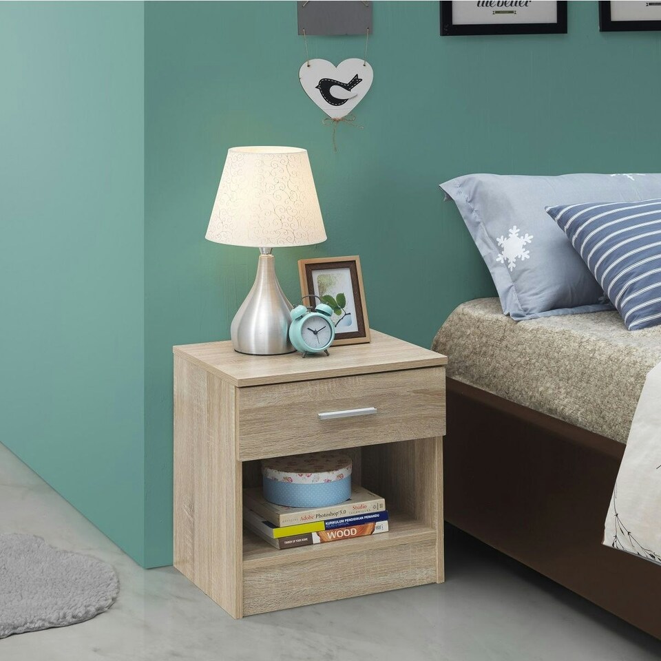 image 1 of Nightstand with 1 Drawer