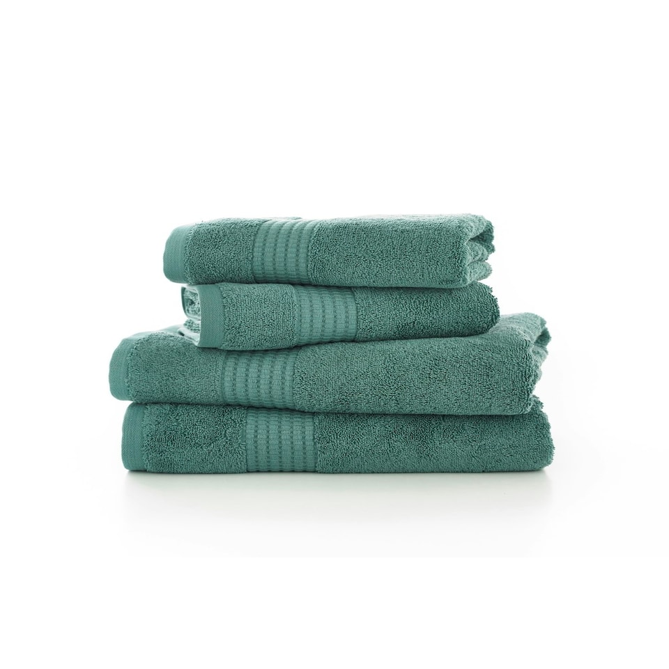 image 1 of Poloma 700GSM Supersoft Cotton Towels – Ultra-Absorbent, Premium Comfort in All Sizes | Green | Pine | Hand towel