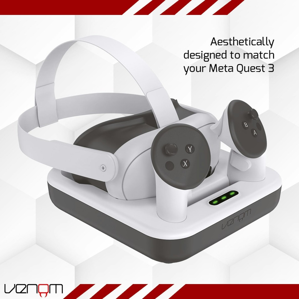 image 1 of Venom Charging Dock and Rechargeable Battery Packs for Meta Quest 3