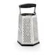 image 1 of Cuisipro 6-Sided Box Grater, Sharp Stainless Steel, Non-Slip Base