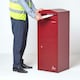 image 3 of SMART PARCEL BOX® Large Curved Top Front Access Dark Red Red