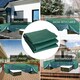 image 4 of Outsunny Garden Furniture Cover Outdoor Waterproof Rattan Set Rain Protection | Green | Dark green | 222L x 155W x 67H cm