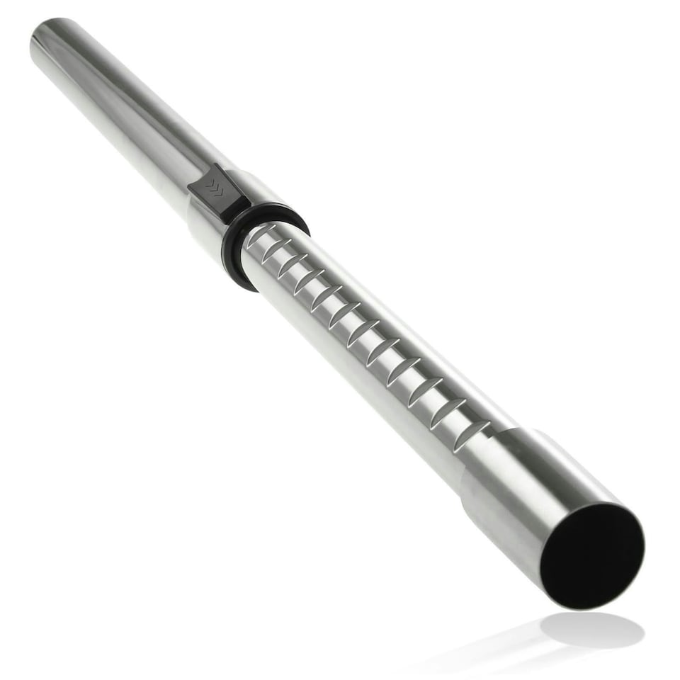 image 1 of SPARES2GO Vacuum Cleaner Adjustable Telescopic Tube Extension Rod Wand Pipe (35mm) Silver