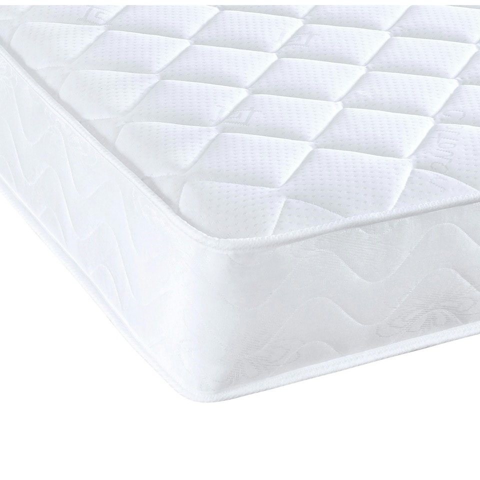 image 1 of Darcy Diamond Micro Quilted Spring Mattress - 7 inch Deep | White