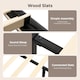 image 7 of Levede Double Bed Frame Metal and Wood Plush Upholstered Mattress Base