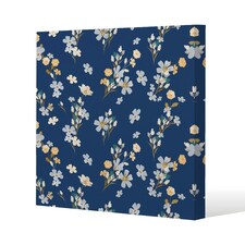 Blue & Yellow Bunches (Canvas Print) 61 x 61 x 4cm