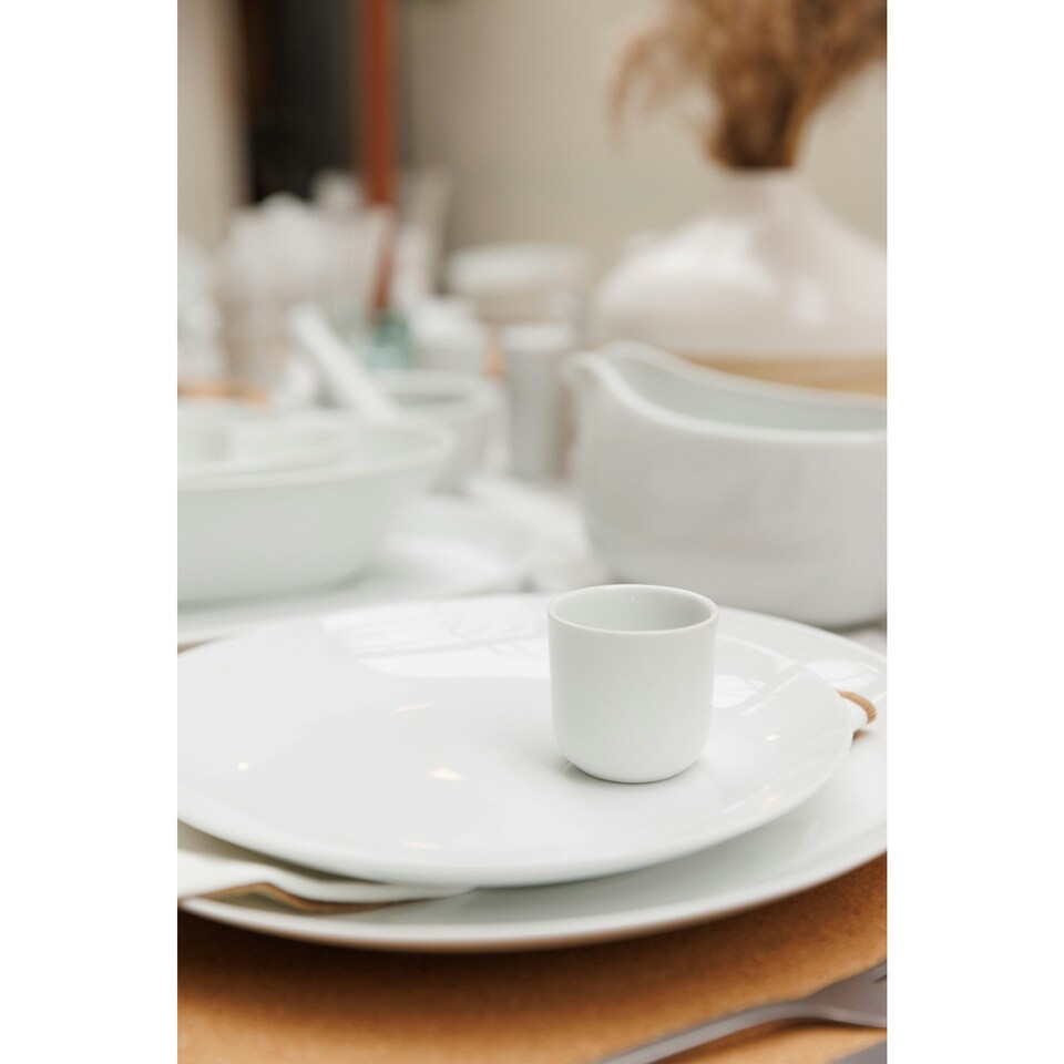 image 1 of Mikasa Egg Cup Set White Porcelain 5cm Set of 4