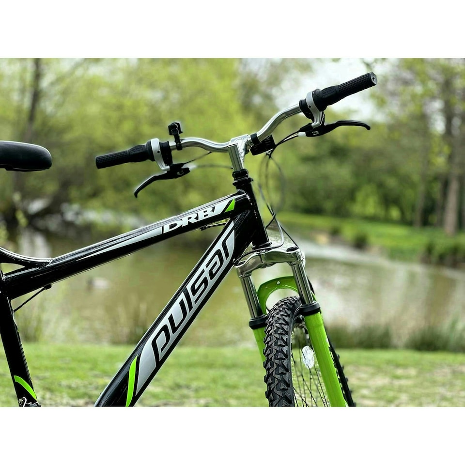 image 1 of Dallingridge Pulsar Hardtail Mountain Bike, 26" Wheel - Black/Green
