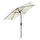 image 9 of VonHaus Ivory Steel Parasol 2M Hand Crank & Tilt Function