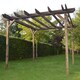 image 2 of Double Garden Pergola - Wood - L180 x W480 x H270 cm - Rustic Brown