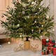 image 2 of Holly International Traditional Metal Scroll Leg Christmas Tree Stand for Real Trees to 3m - Gold