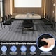 image 6 of COSTWAY Set of 2 Meeting Waiting Room Office Chairs Stackable Black