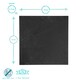 image 4 of Argon Tableware 12 Piece Linea Square Slate Placemats & Coasters Set - 10cm Grey
