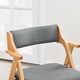 image 9 of SoBuy 2 Folding Chairs Gray, Solid Wood Frame, 24.2x22x30.5 in, 14 kg - FST98-HGX2