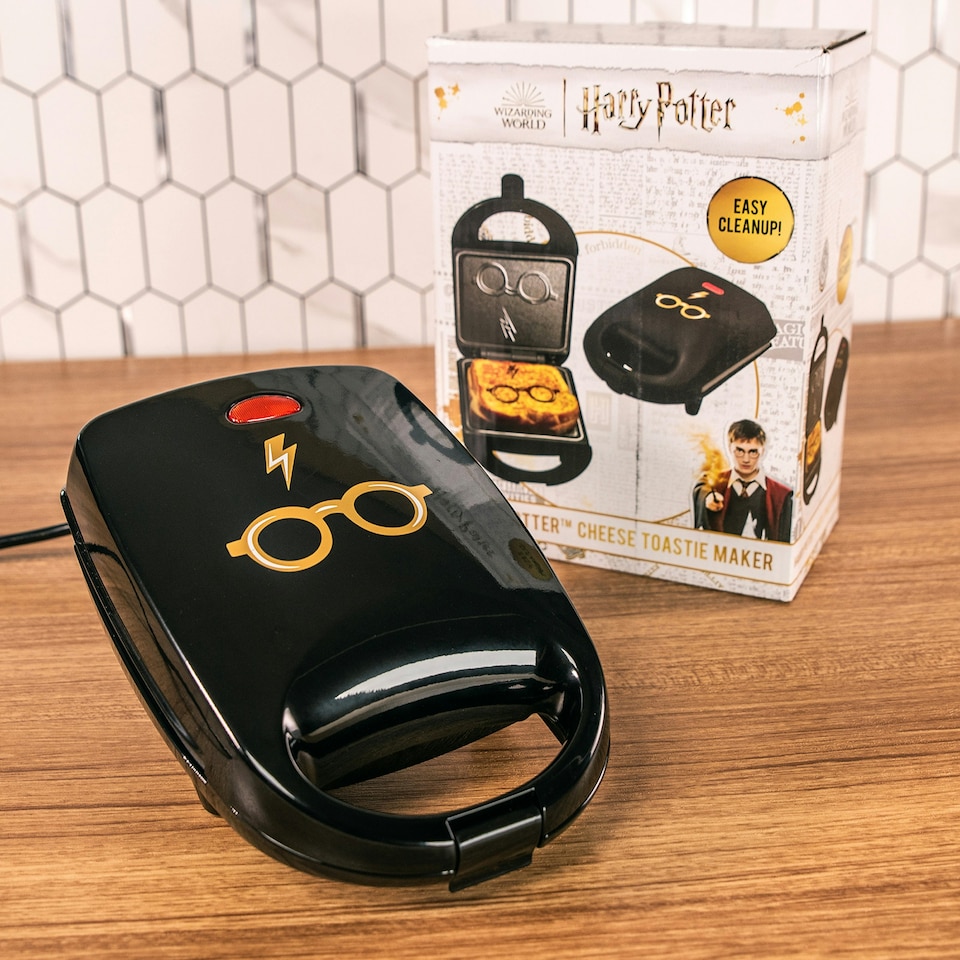 image 1 of Uncanny Brands Harry Potter Icon Single Sandwich Maker - Black