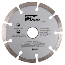 Pro User Dry Diamond Cutting Disc - 115mm (4.5")