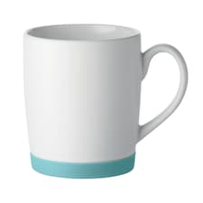 MidOcean Ceramic 300ml Mug | White | White/Petrol | One Size | 1