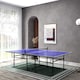 image 7 of SPORTNOW 9FT Holding Tennis Table w/ Four Wheels, for Indoors, Blue