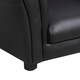 image 6 of HOMCOM Kids Sofa Set Toddler Chair Children Couch Seating Armchair w/ Footstool Black