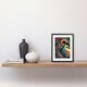 image 2 of Orangutan Ape Colourful Psychedelic Colours Rainforest 9x7" Black Framed Wall Art Print