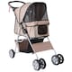 image 1 of PawHut Pet Stroller Carrier Foldable Deluxe Jogger Walk Travel Dog Cat Brown