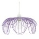 image 1 of Mate Lilac Metal Wire Overlapping Petal Ceiling Pendant Light Shade Purple