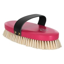 Imperial Riding Leather Strap Horse Brush - Neon Pink - One Size