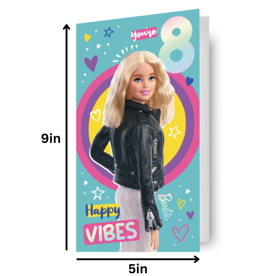image 1 of Barbie Age 8 Birthday Card