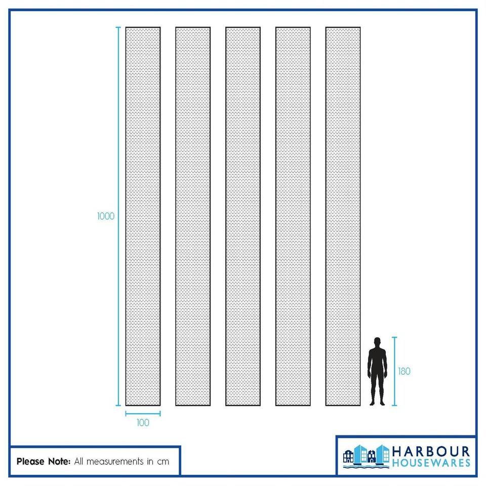 image 1 of Harbour Housewares 50gsm Weed Control Fabric - 5M x 10M (5 Rolls) White