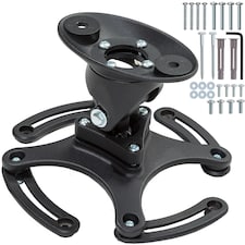 Projector Ceiling Mount - universal fit, tilt and 360 degree swivel, 30 kg capacity | Black | black | 23,50 x 12 x 0,20 cm | 1