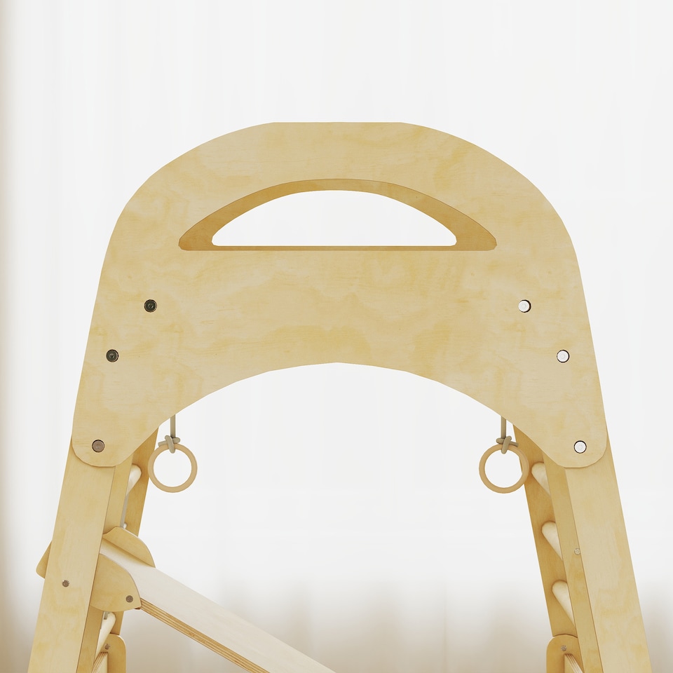 image 1 of AIYAPLAY 6 in 1 Kids Climbing Frame with Slide, Monkey Bars, Ladder