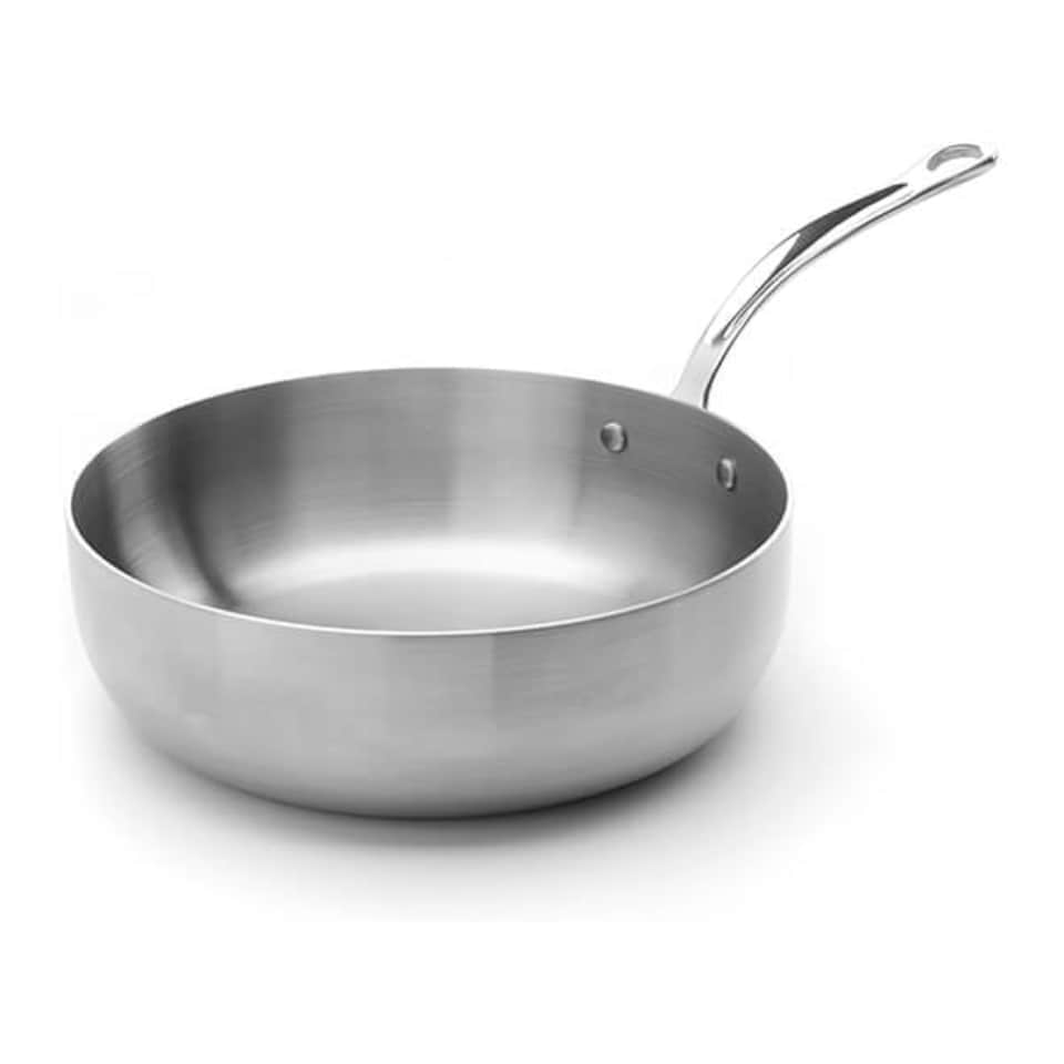 image 1 of Samuel Groves Classic Stainless Steel Triply 24cm Chefs Pan