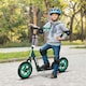 image 2 of AIYAPLAY Kids Scooter, Big Wheel Kick Scooter with Adjustable Height Handlebar, Non-slip Footplate, Rear Brake, Kickstand, for Kids 6-12 Years Old, Green | Green | Green