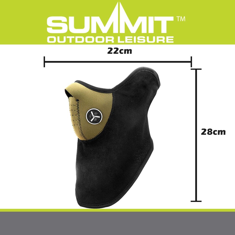 image 1 of PMS Weather Shield Face Mask and Snood Fleece Cold Protection Green