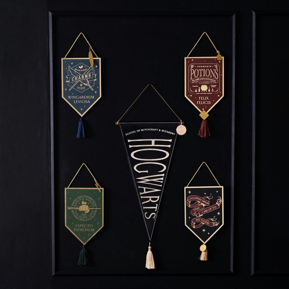 image 1 of Warner Bros Harry Potter Alumni Hanging Banner Hogwarts