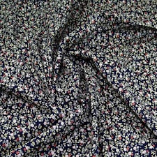 Navy 100% Cotton Poplin Fabric for Dressmaking, Quilting, 142.5cm / 56" Wide - per metre