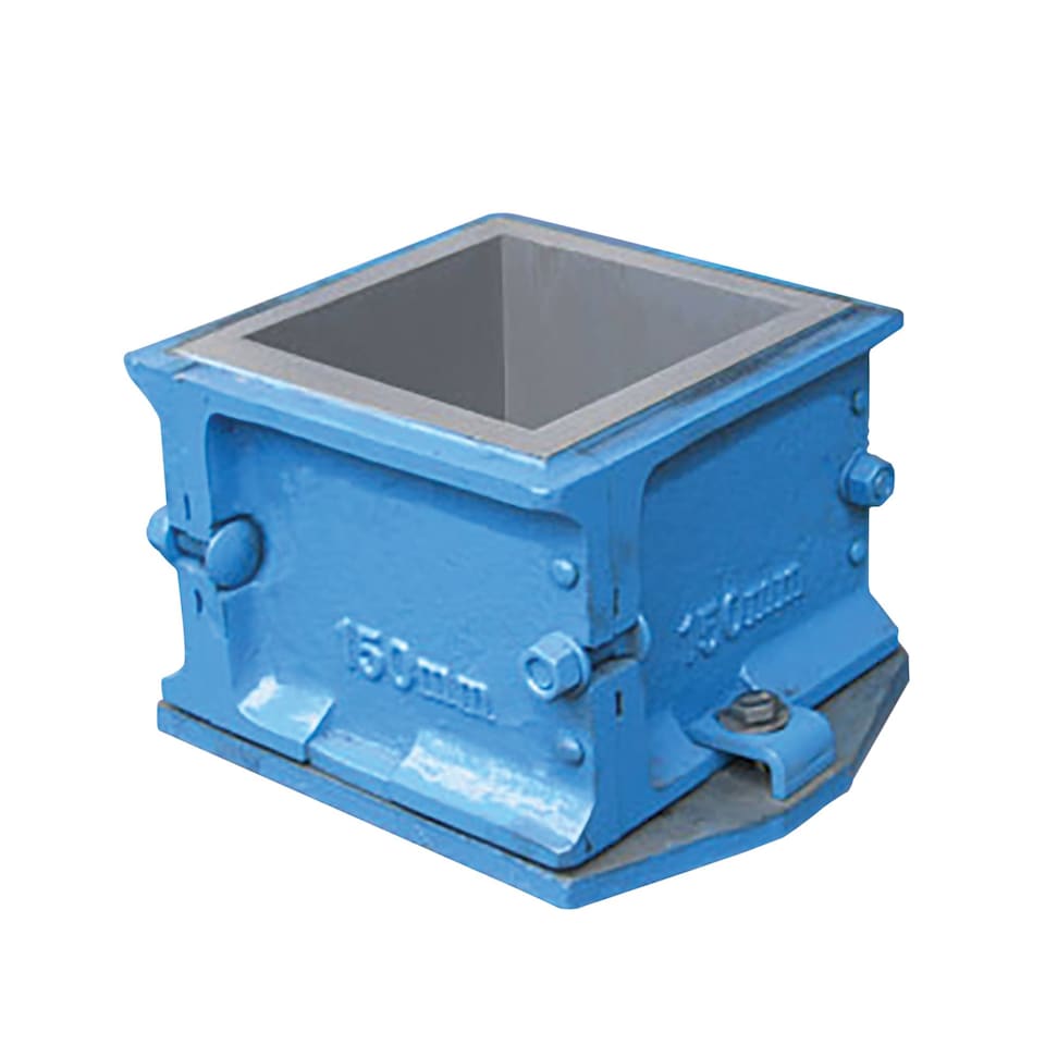 image 1 of Pegdev Concrete Test Cube Mould 150mm – 4-Part Slump Strength Test