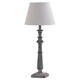 image 1 of Hill Interiors Incia Column Table Lamp (UK Plug) - Brown/White - One Size