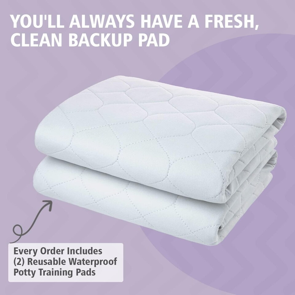 image 1 of Lynmark 2x Toddler Potty Training Bed Pads, Absorbs Up to 1000ml, 85x70cm | White | 2 pack | 2