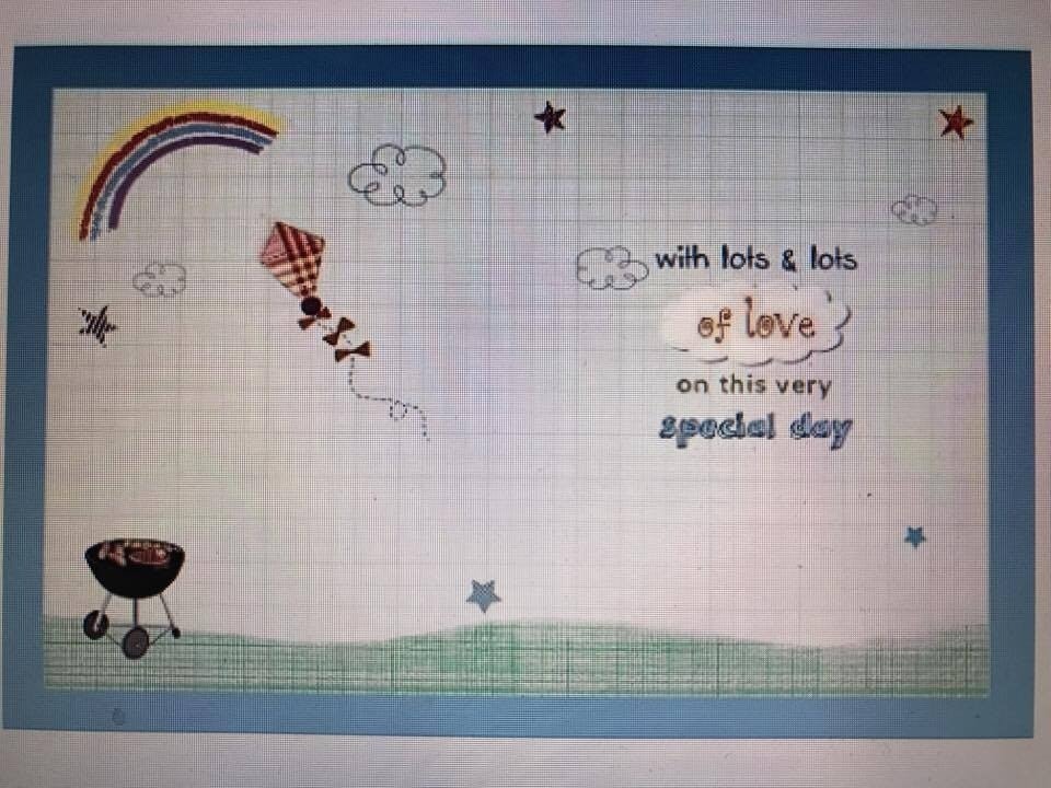 image 1 of It's your 1st Father's Day Cute Cat lots of love Greeting Card