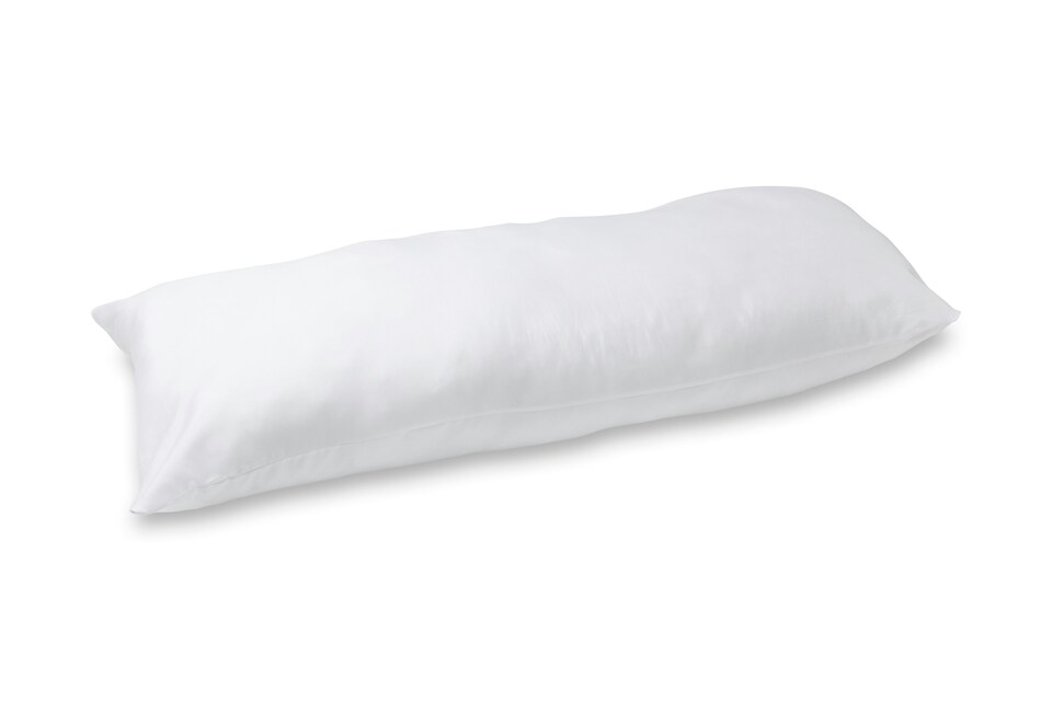 image 1 of Bolster Pregnancy Maternity Support Pillow Soft Microfibre Cover With 100% Hollowfibre Filling  King | White | Single