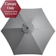 image 2 of 2.4m Replacement Parasol Canopy - Grey