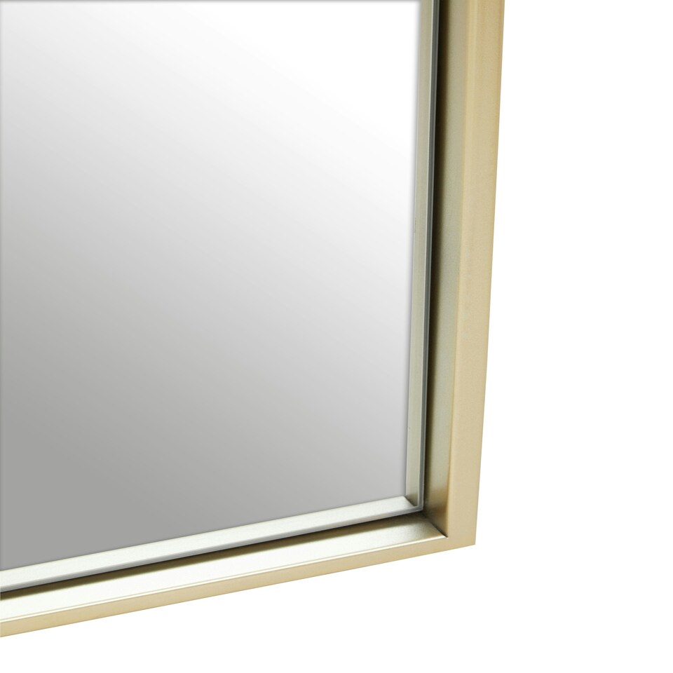 image 1 of Trento Gold Finish Arched Wall Mirror Gold