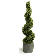 Primrose Artificial Grass Topiary Spiral Design Bush 120cm