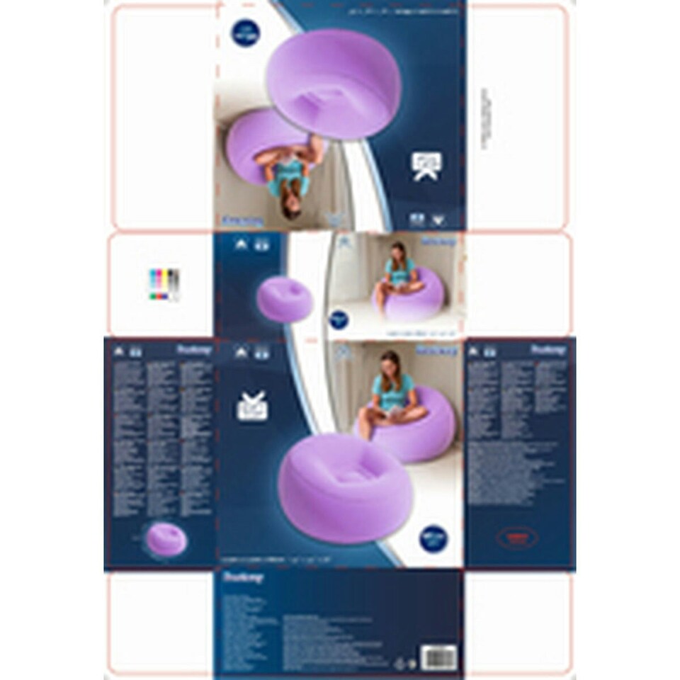 image 1 of Inflatable Armchair Bestway Fashion 112 x 112 x 66 cm 122 x 122 x 66 cm