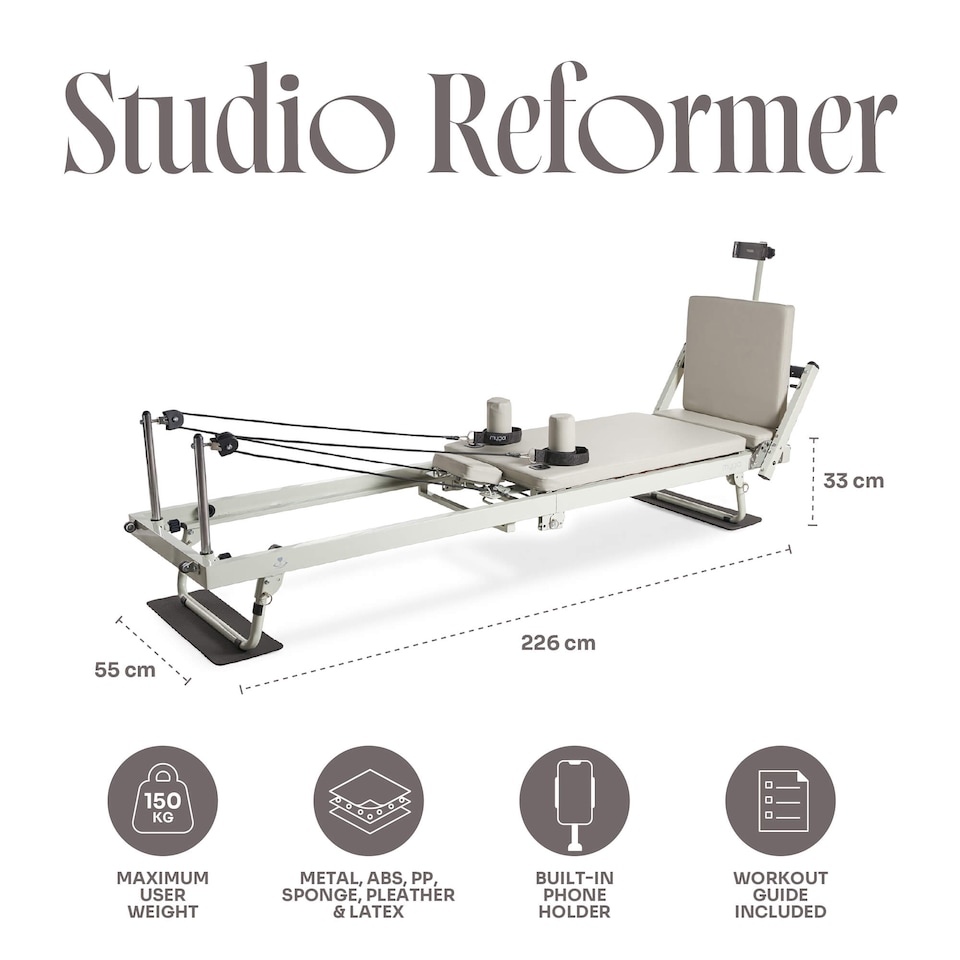 image 1 of Myga Studio Pilates Reformer - Beige